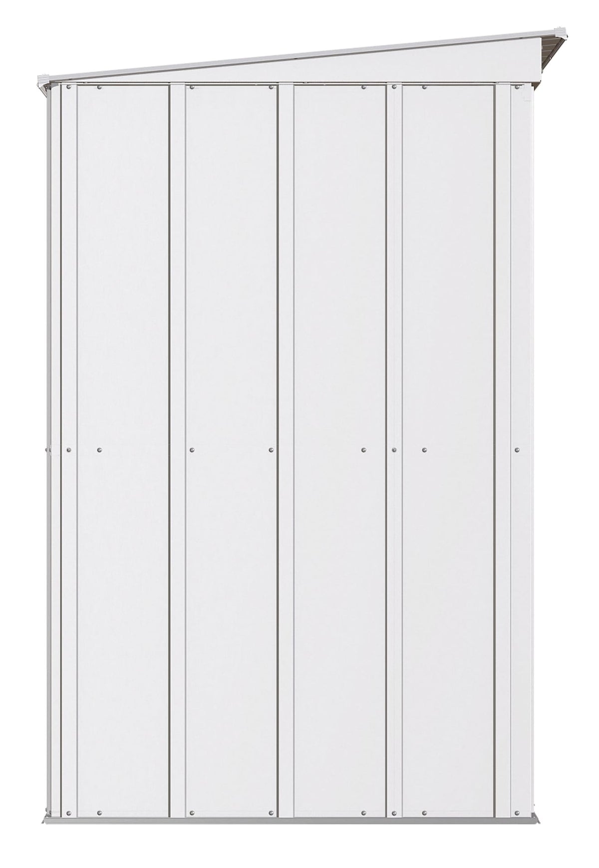 Classic Galvanized Steel Storage Shed, Flute Grey, 8-ft x 4-ft V1H7 - product image 4