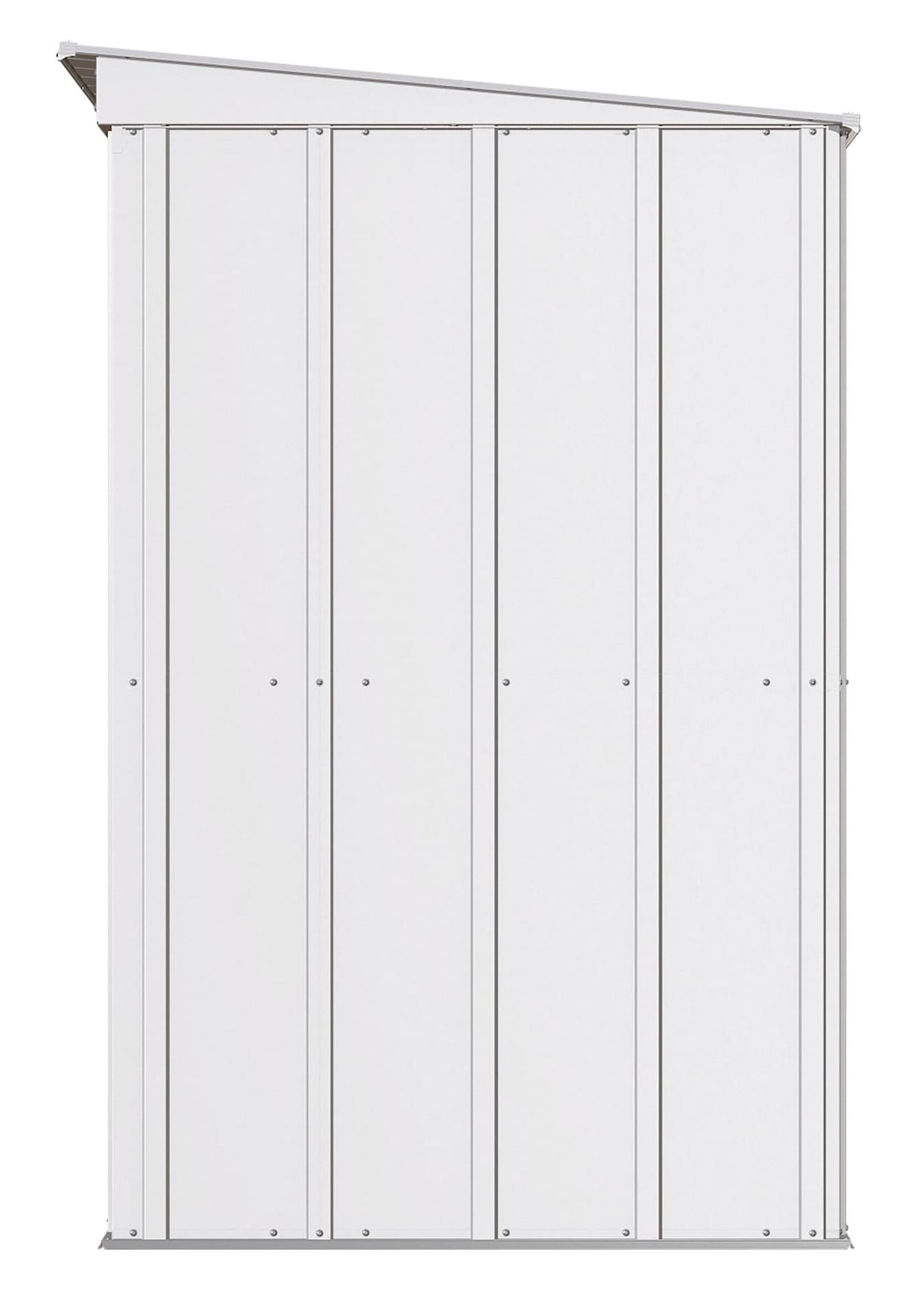 Classic Galvanized Steel Storage Shed, Flute Grey, 8-ft x 4-ft V1H7 - product image 5