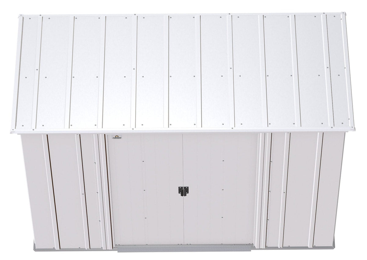 Classic Galvanized Steel Storage Shed, Flute Grey, 8-ft x 4-ft V1H7 - product image 6