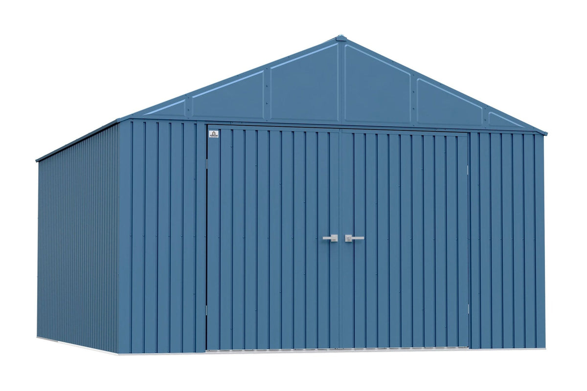 Elite 12x14-ft Blue Grey Corrosion-Resistant Steel Shed Z5V6 - product image 3
