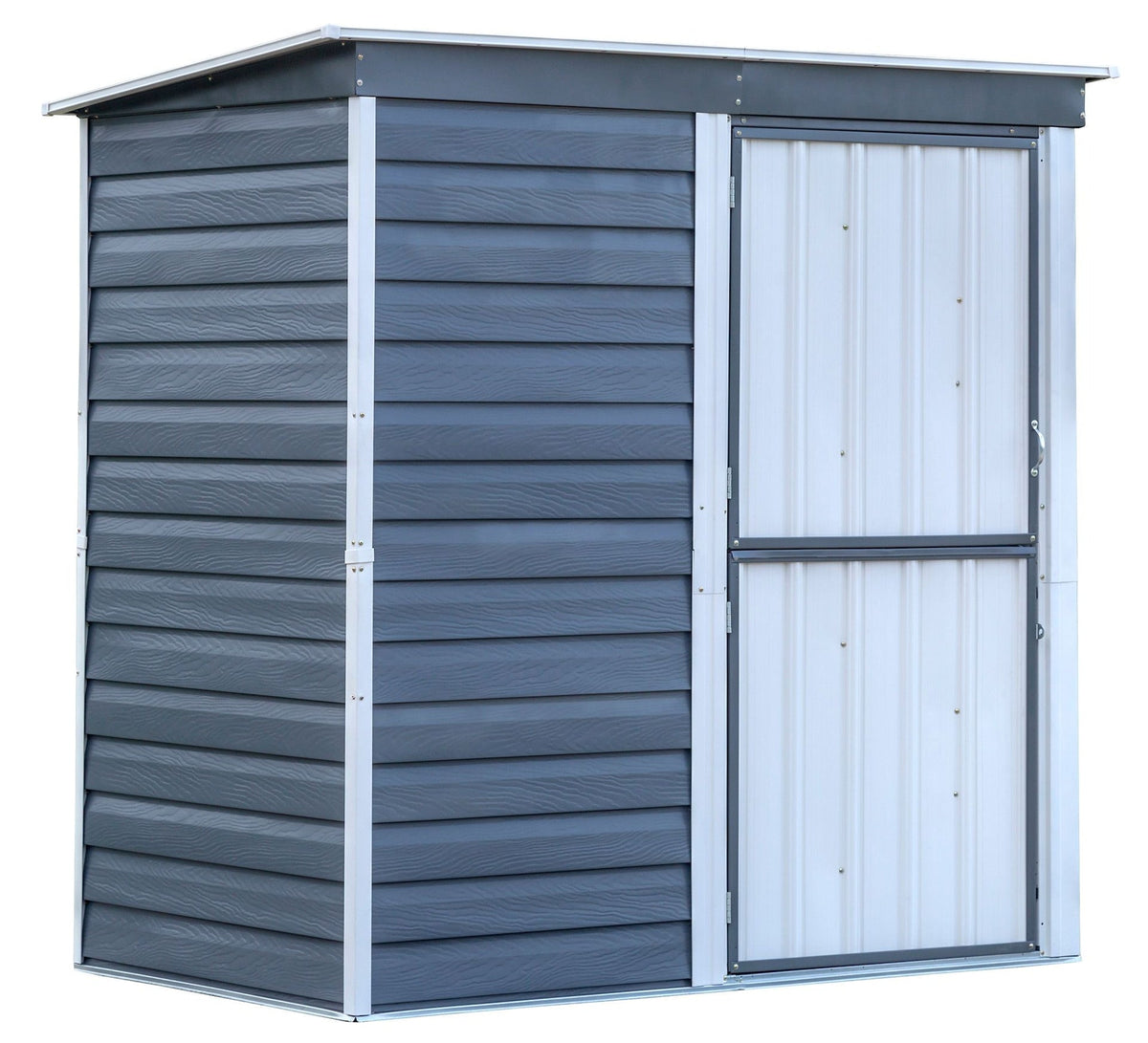 Shed-in-a-Box Steel Storage Shed, Charcoal/Cream, 6-ft x 4-ft V3C4 - product image 1