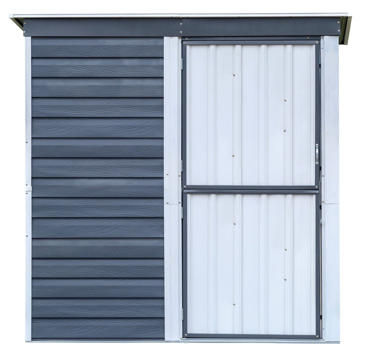 Shed-in-a-Box Steel Storage Shed, Charcoal/Cream, 6-ft x 4-ft V3C4 - product image 2