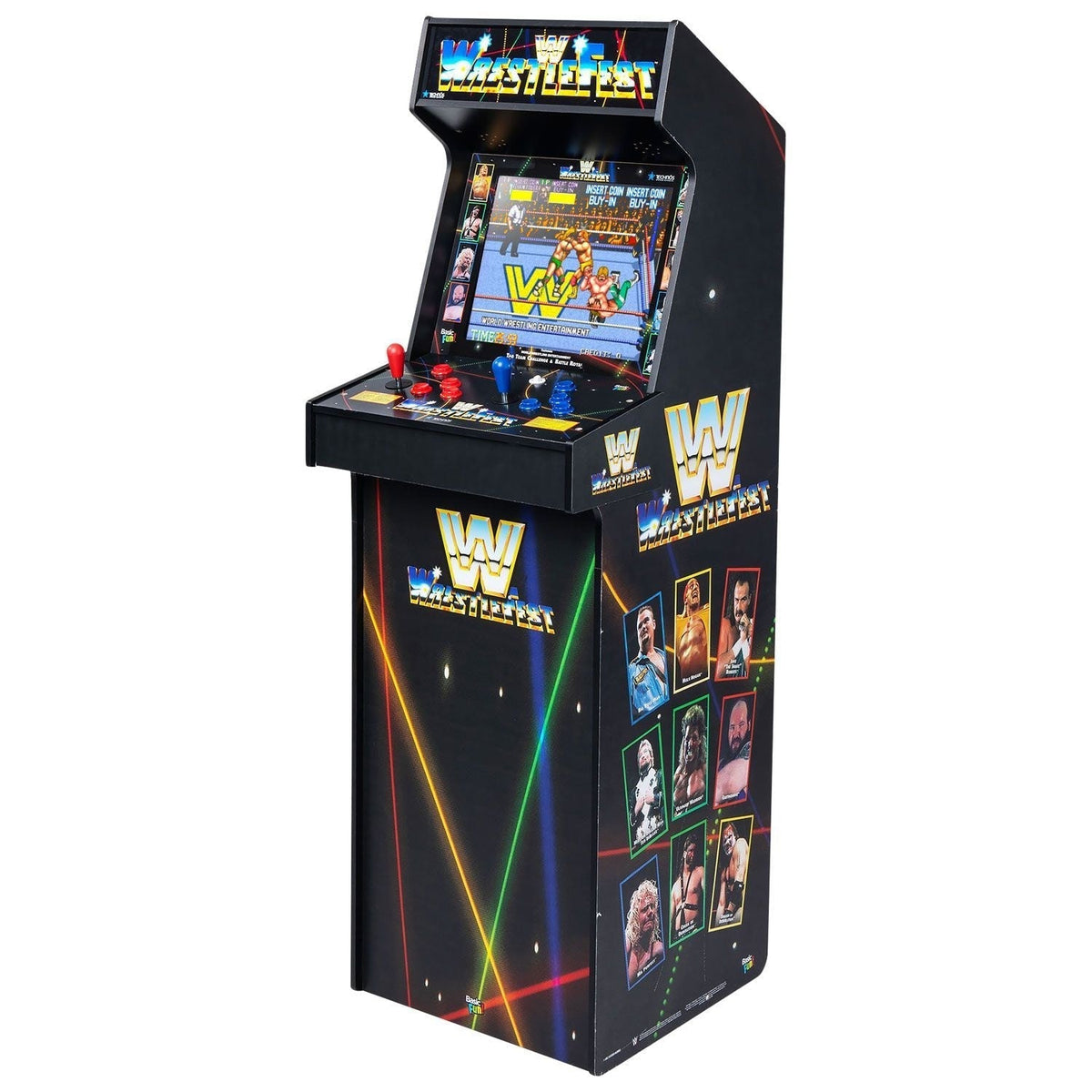 Basic Fun WWE Ultra Series Arcade Classics Deluxe Cabinet for Home, Free Standing Game Machine with 5 Games K5G4 - product image 1