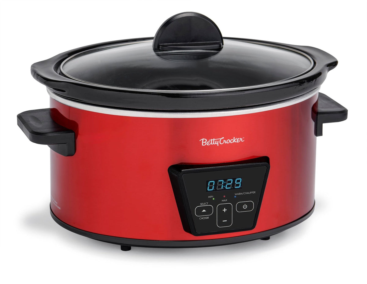 Crocker Digital Programmable Slow Cooker with Tempered Glass Lid, 5-qt G8E7 - product image 2