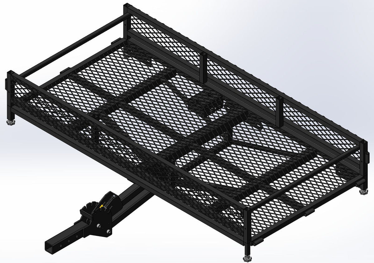 Black Bulldog Hitch Mount Adjustable Height Cargo Carrier R9G0 - product image 1