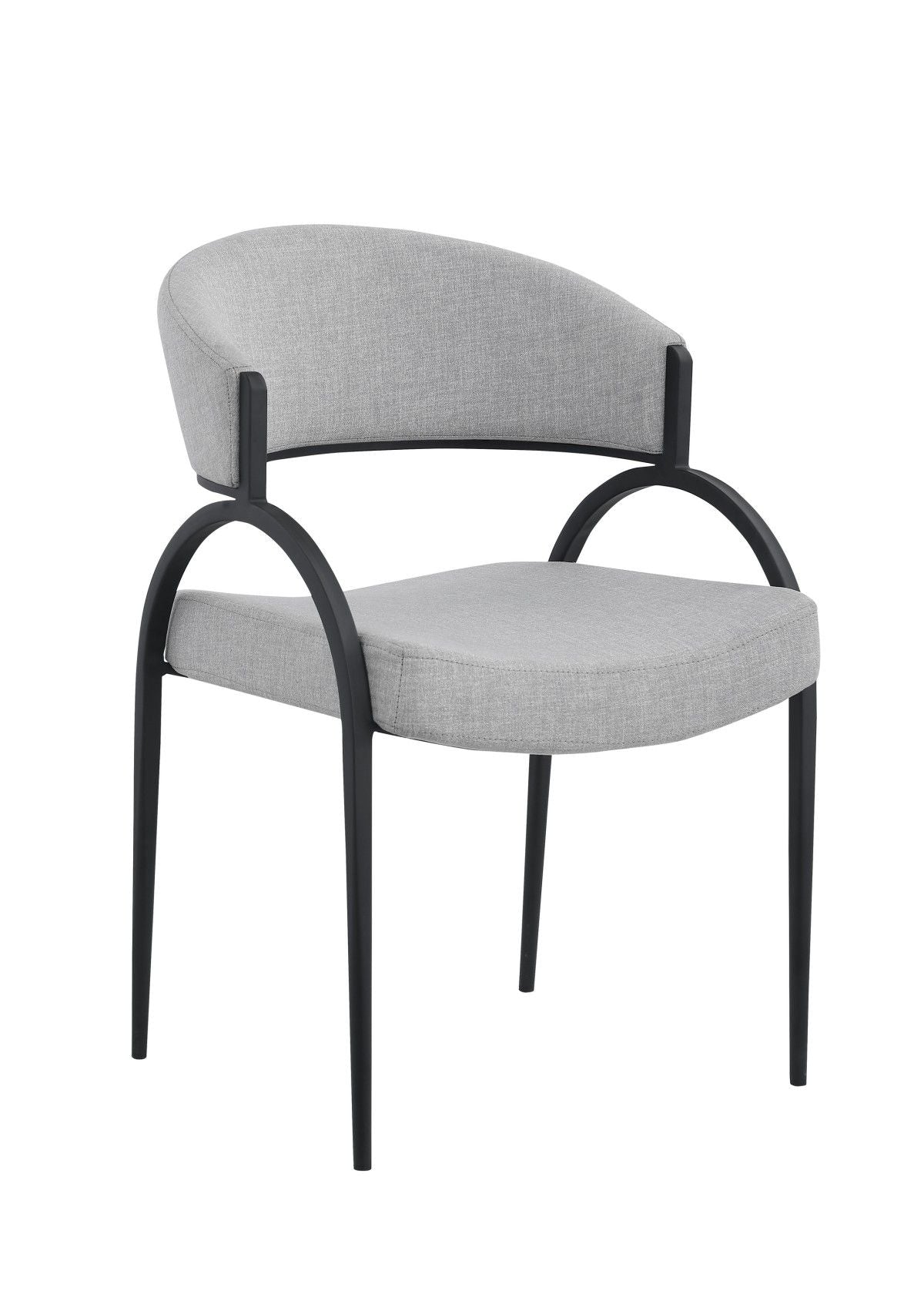 Alara Cream/Black Fabric Upholstered Dining Chair, 2-pc A3T8 - product image 1