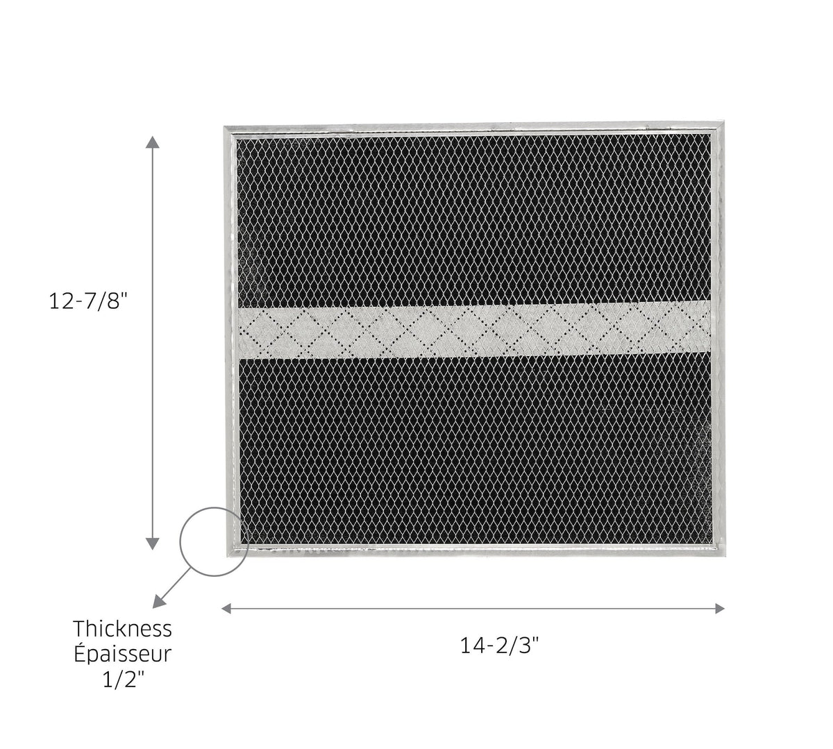 HPF30 Charcoal Replacement Filter For BCS, BKSK, BKDB, NuTone NCS Range Hoods B9G9 - product image 4