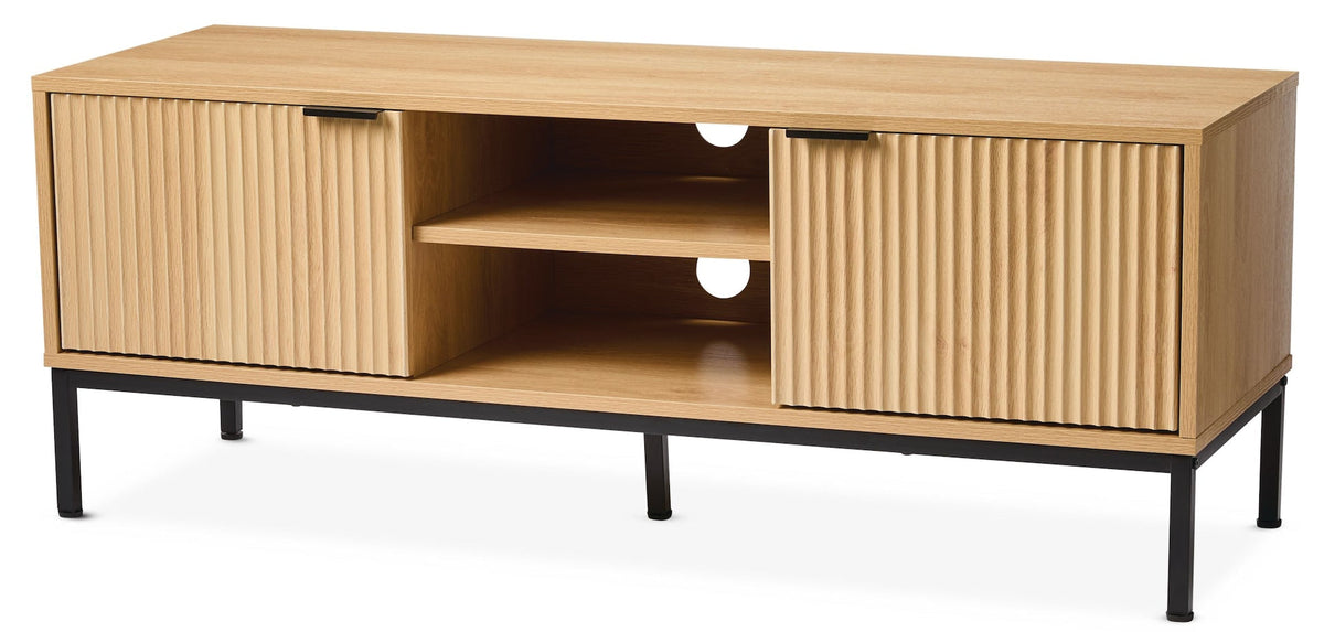Byward Scallop TV Stand, Oak E5P7 - product image 1