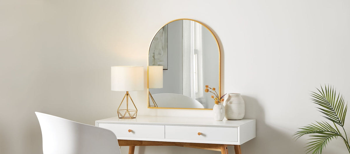 Elrose Gold Arch Mirror, 24 x 28-in M2R4 - product image 6