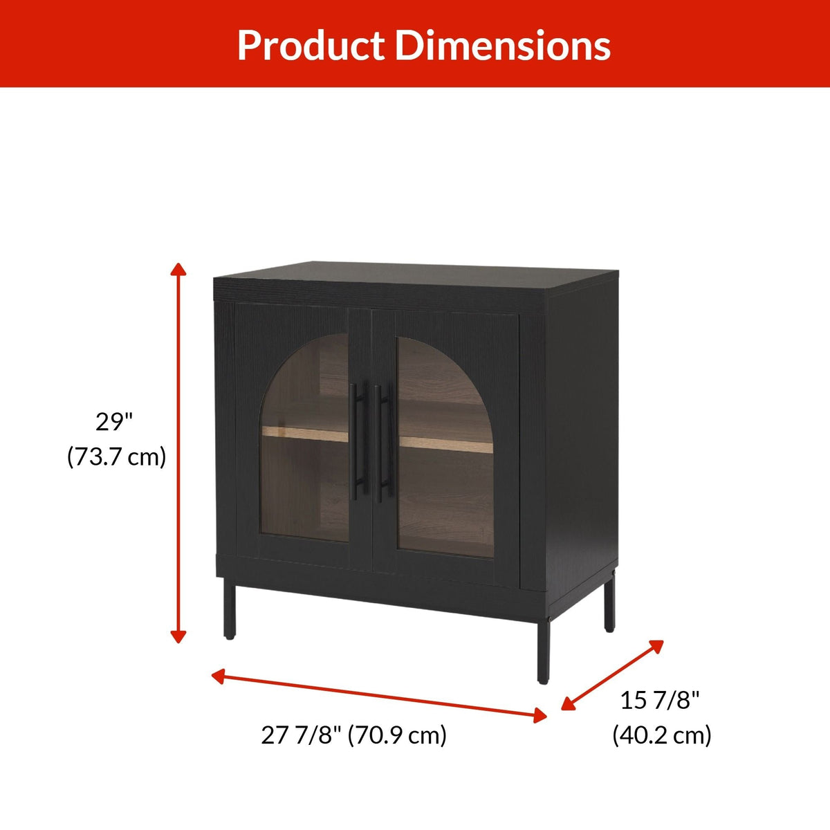 Hinton Cabinet, Black C7P3 - product image 3