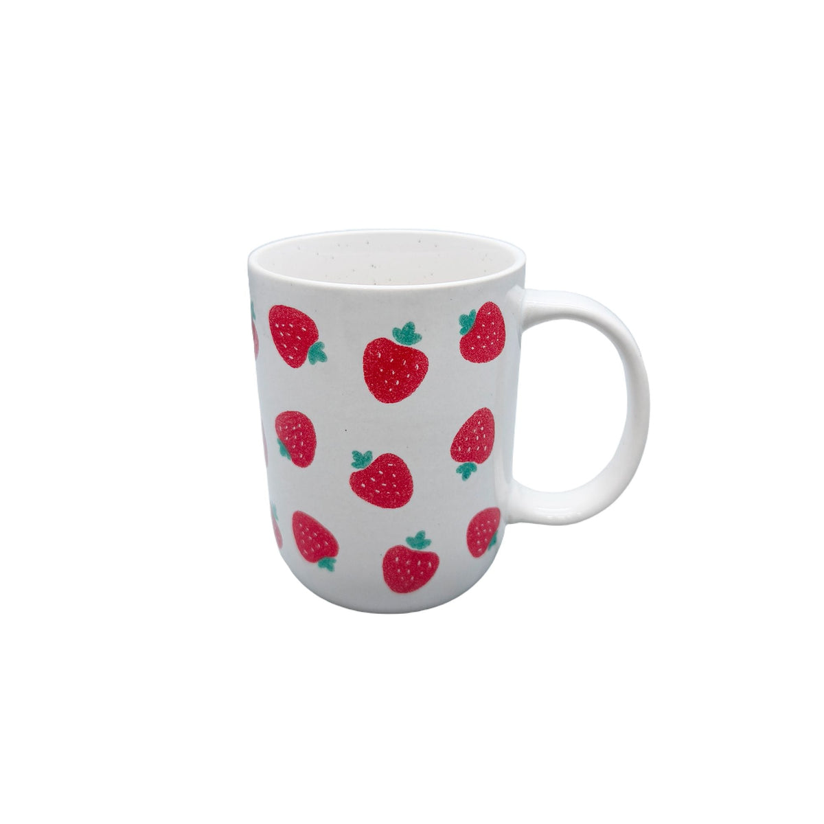 Strawberry Stoneware Mug, 18-oz, White E2X6 - product image 1