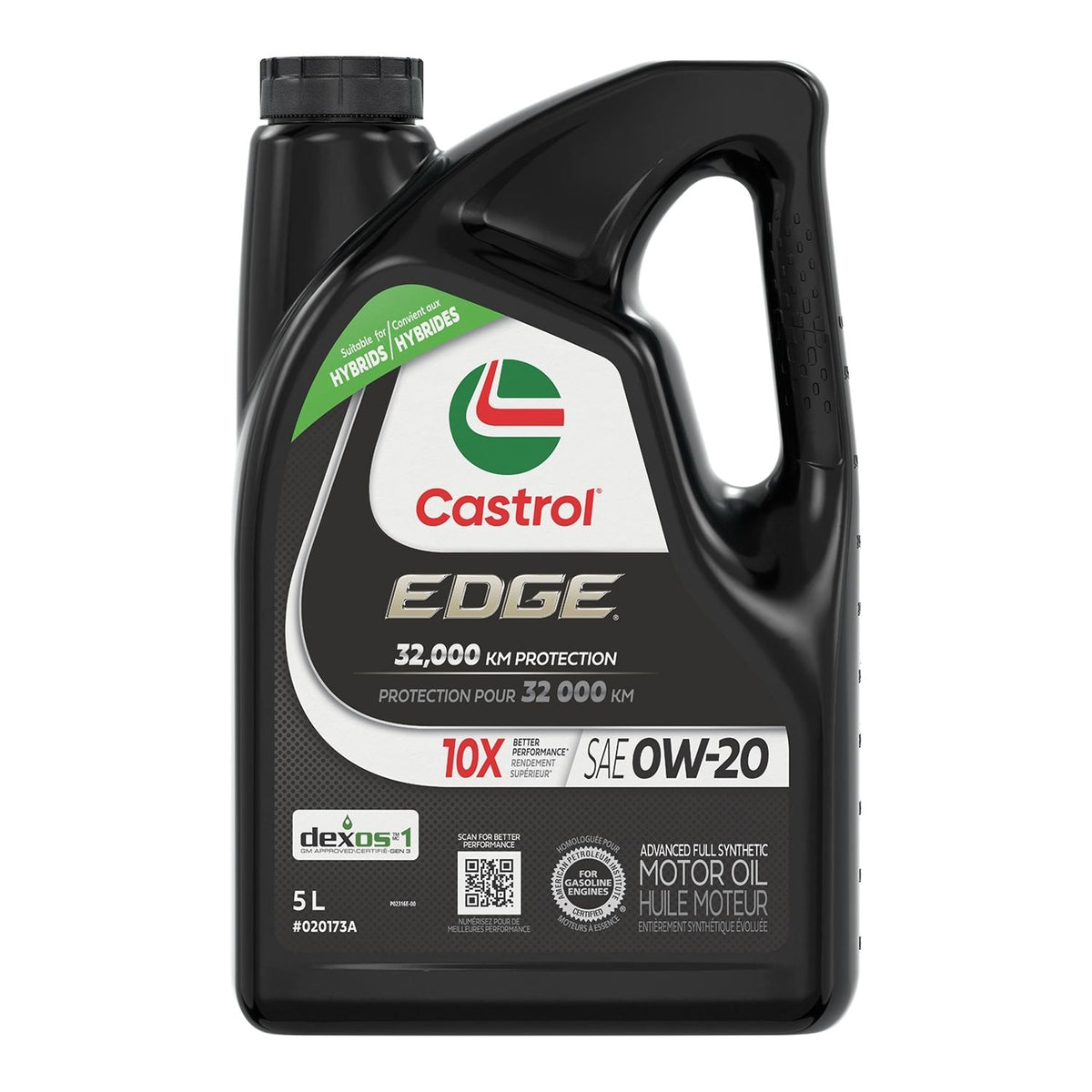 EDGE 0W20 Advanced Synthetic Engine/Motor Oil, 5-L Z7J5 - product image 1