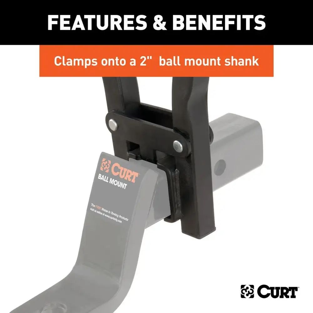 18013 Clamp-On 3-Bike Hitch Mount Bike Rack, Fits Over 2-in Receiver, Black V5X4 - product image 7