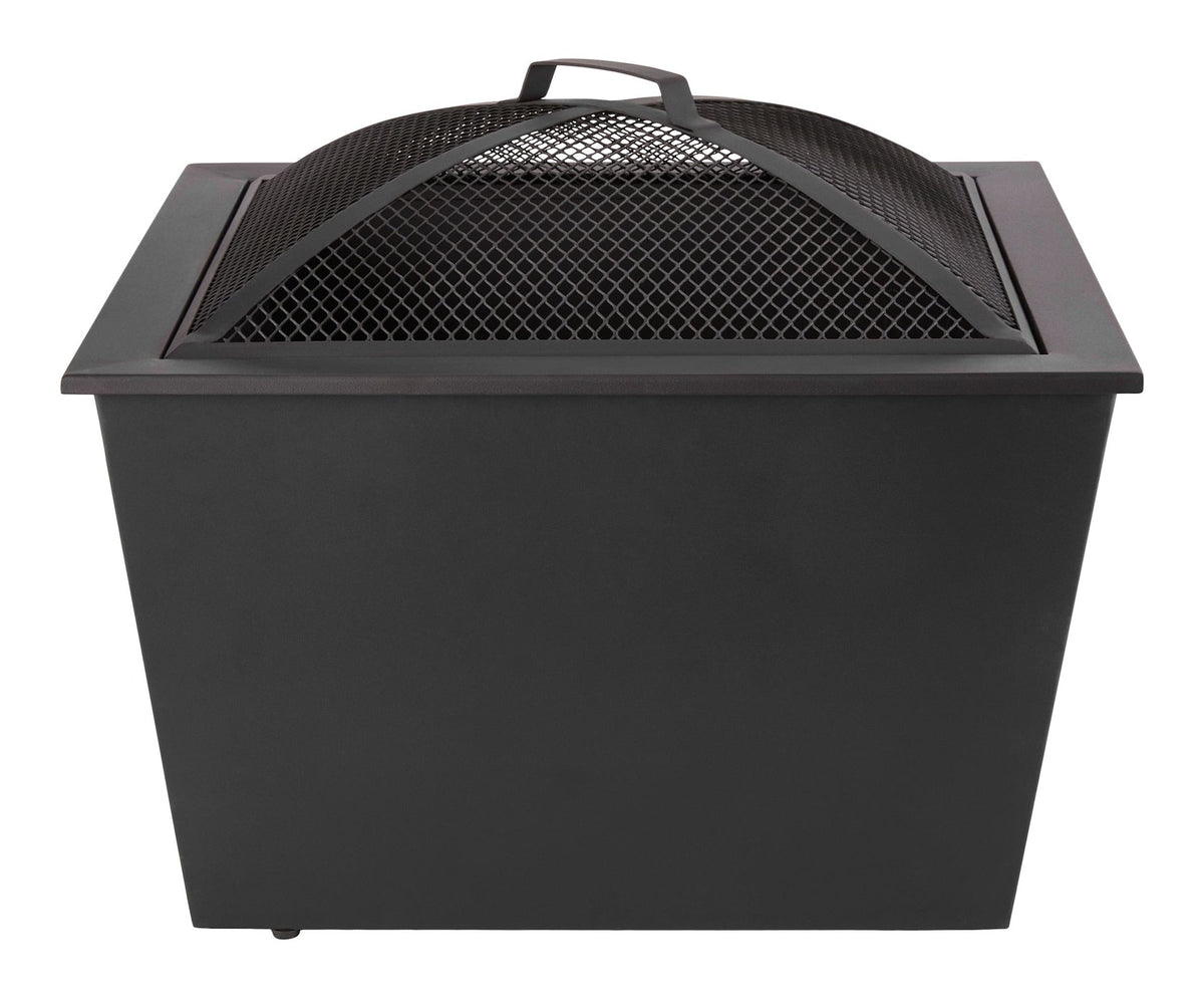 Lyall Square Outdoor Wood Firepit, 20-in, Black W5W1 - product image 1