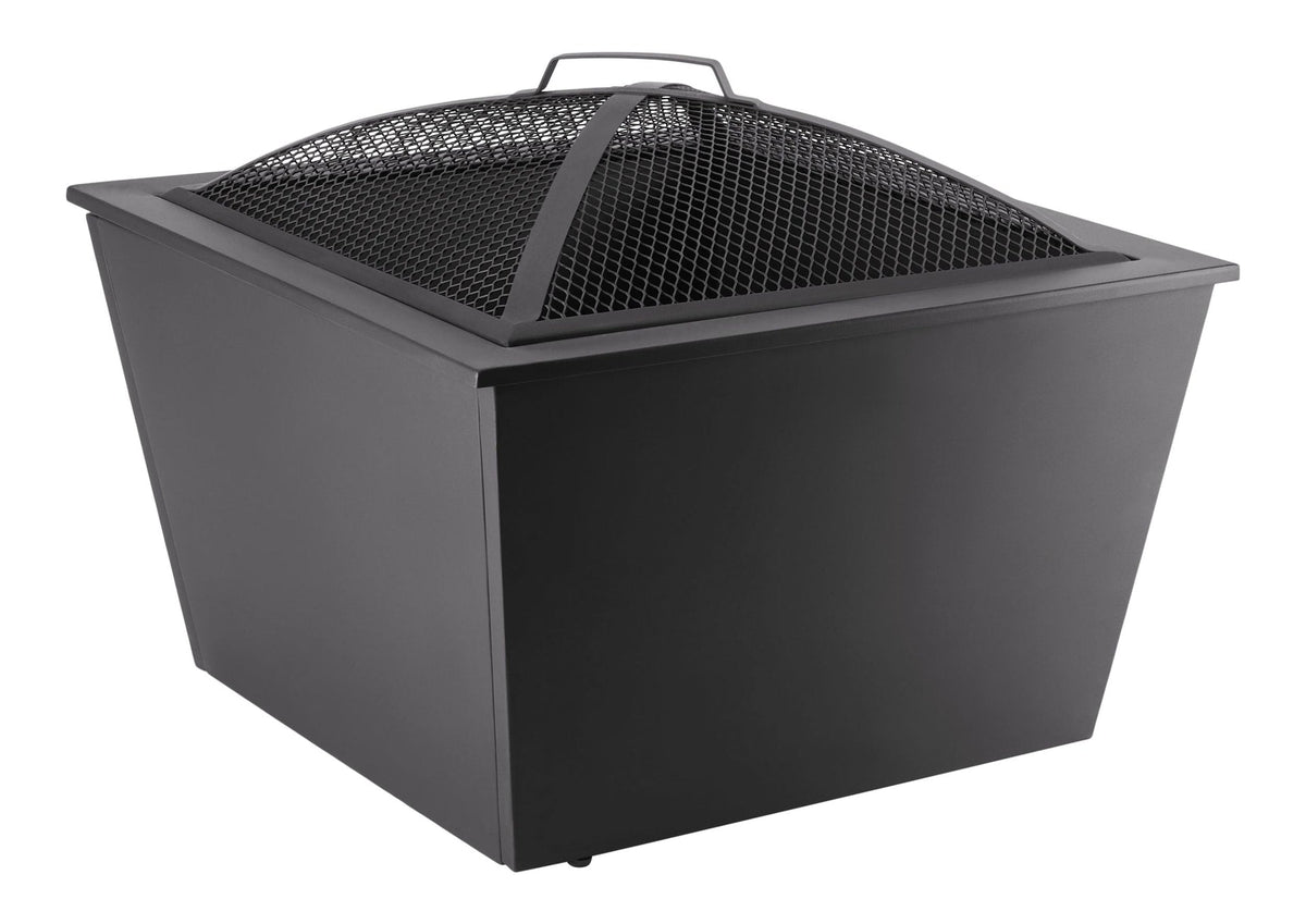 Lyall Square Outdoor Wood Firepit, 20-in, Black W5W1 - product image 3
