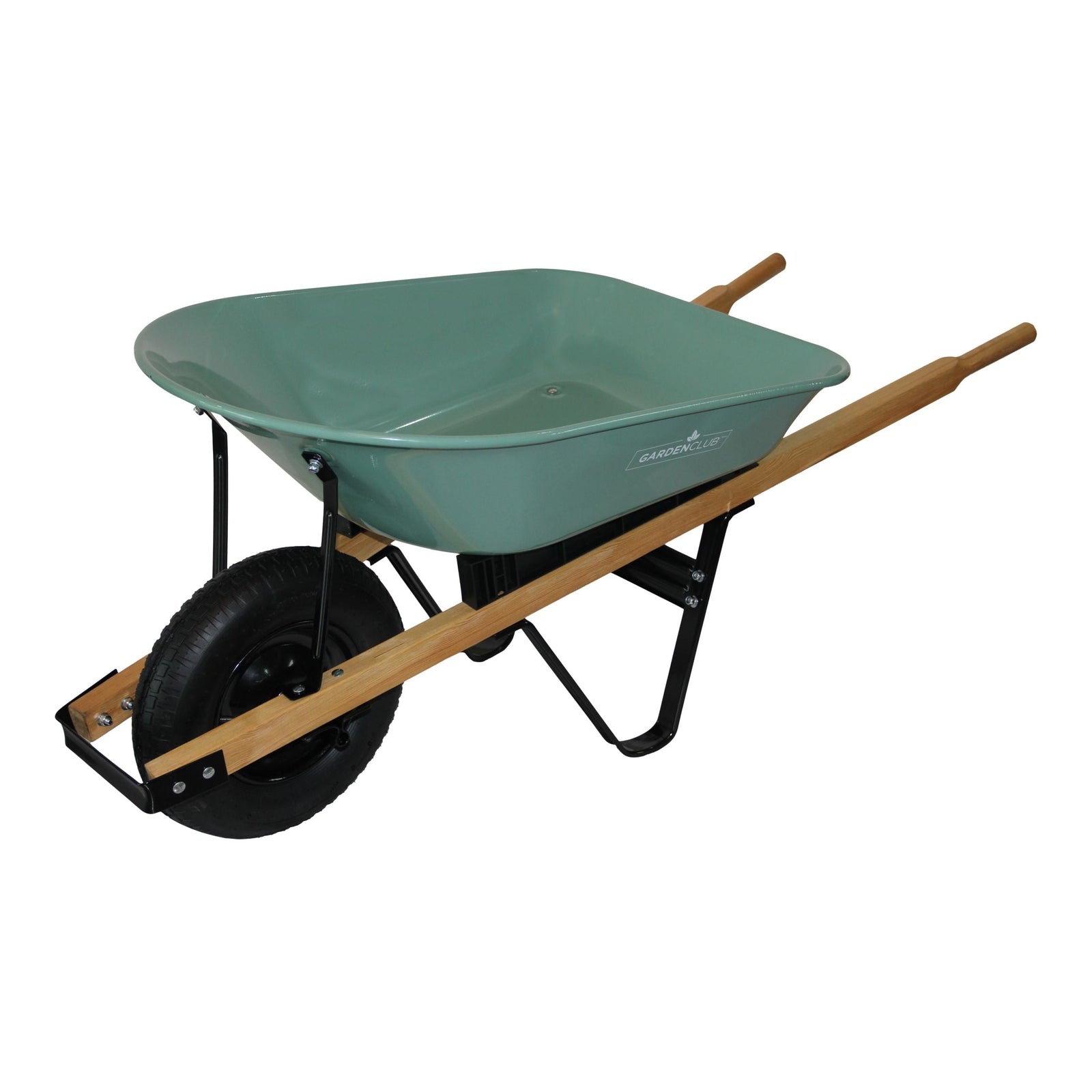 Garden Club 1-Wheel Steel Wheelbarrow for Garden/Yard, Rust-resistant, 5-cu-ft I7R8 - product image 2