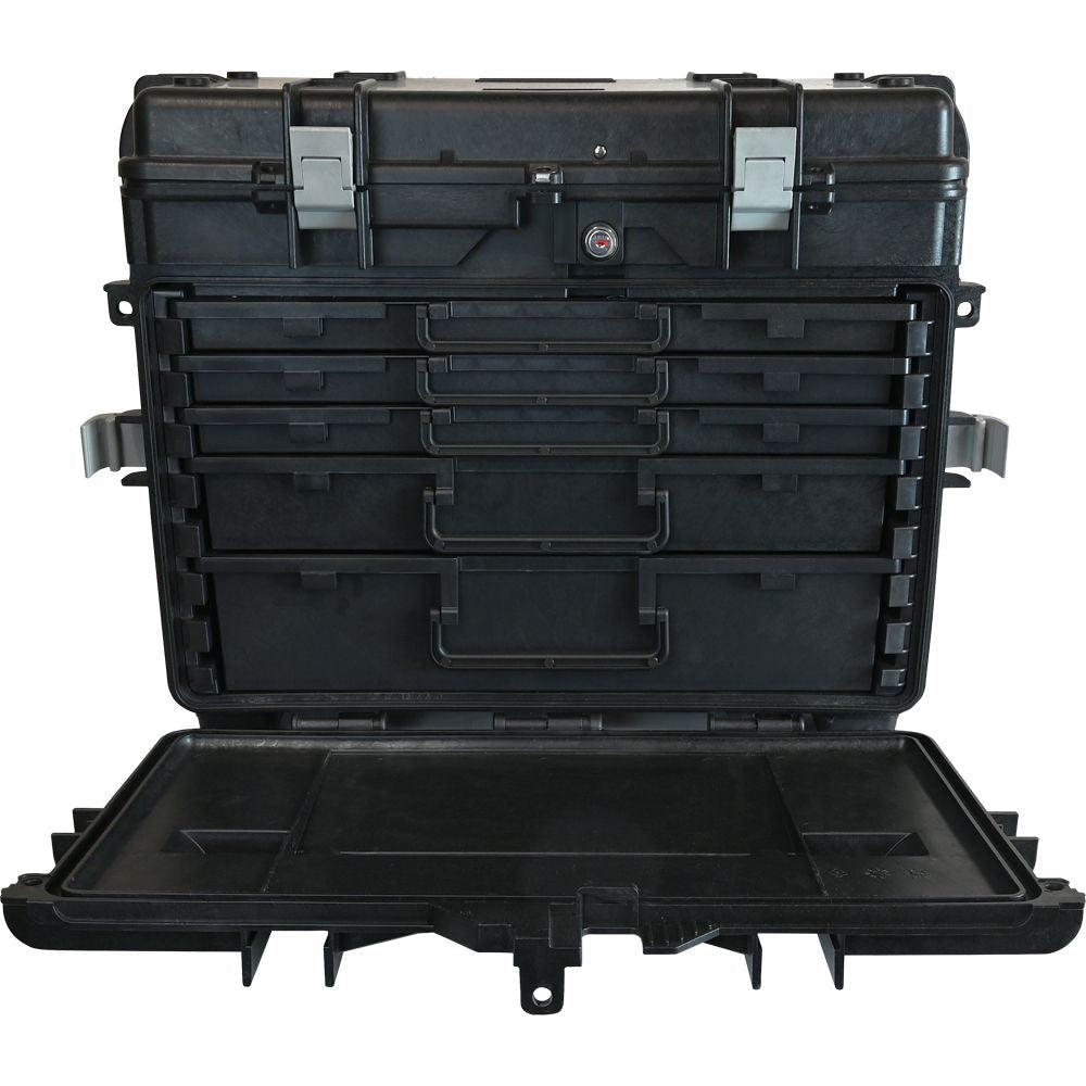 Tools Mobile Tool Chest, 3 Small, 1 Medium & 1 Large Drawer, Black P2G3 - product image 2