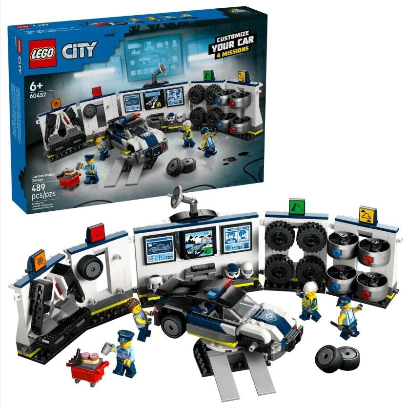 City Custom Police Car Garage - 60457, 489-pcs, Ages 6+ M0F8 - product image 1