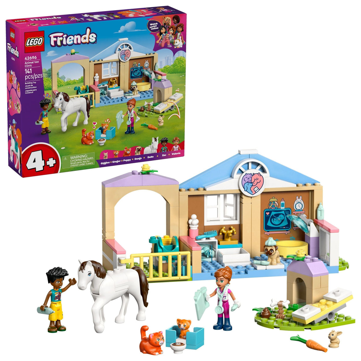 Friends Animal Vet Clinic Building Set - 42696, 141-pcs, Ages 4+ E1U3 - product image 1