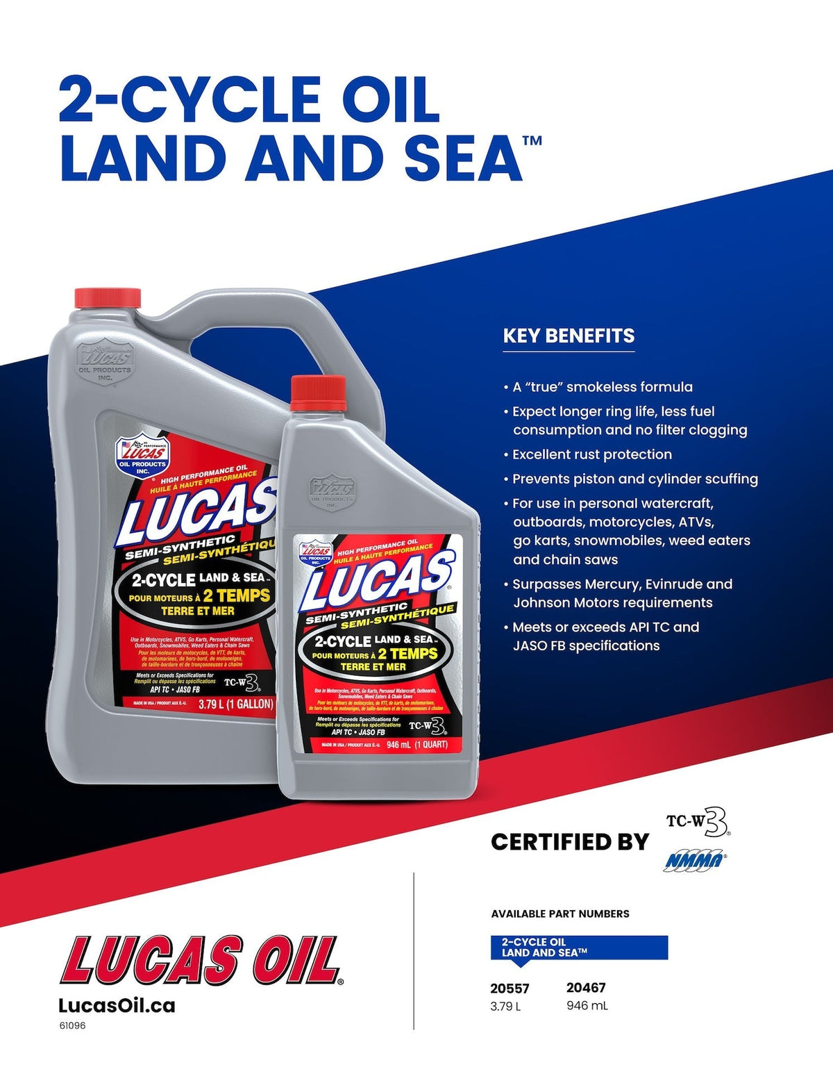 Oil 2-Stroke Semi-Synthetic Land & Sea Oil, 3.87-L R4E9 - product image 3
