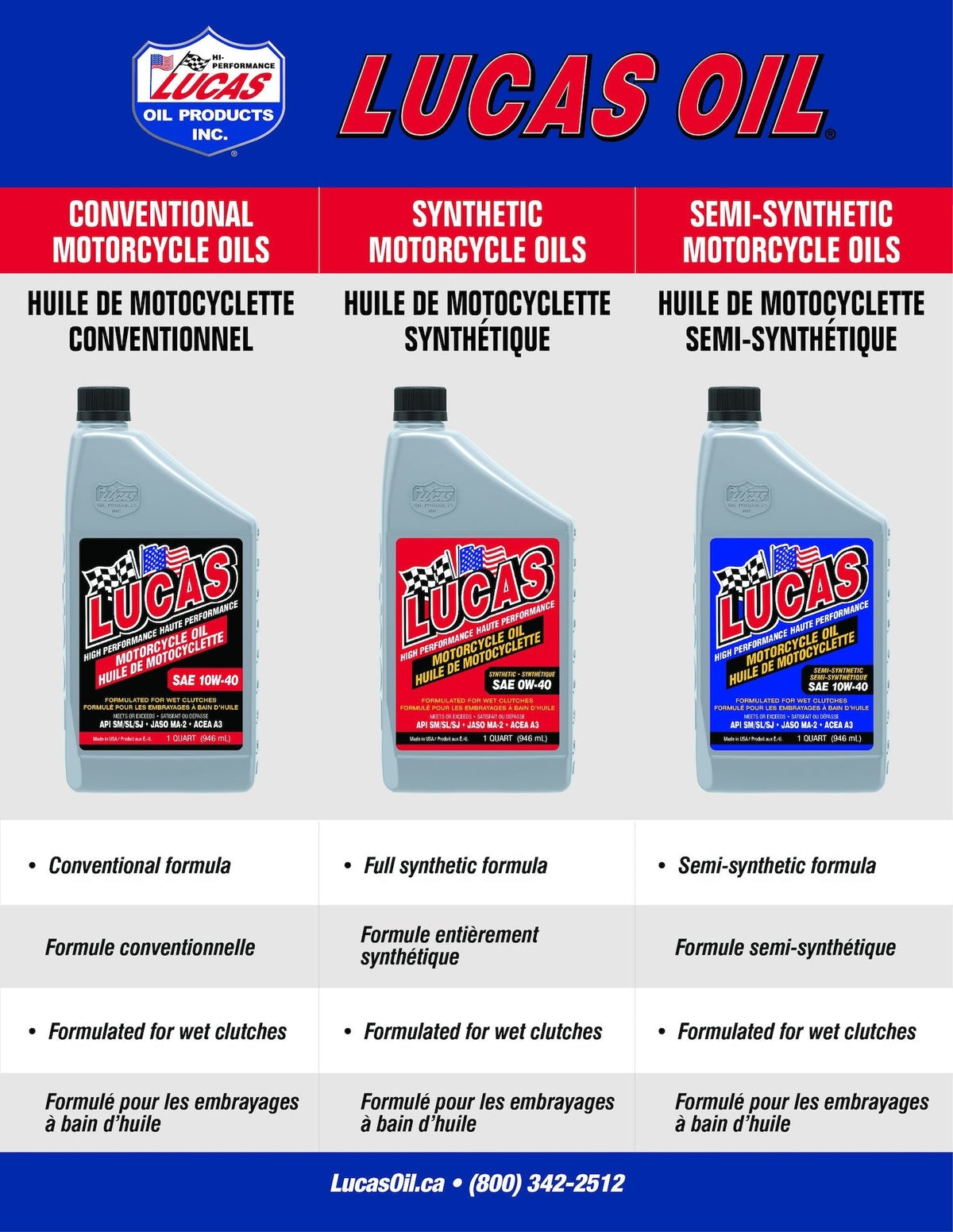 Oil High Performance Motorcycle Oil SAE, 946-mL B9A1 - product image 4