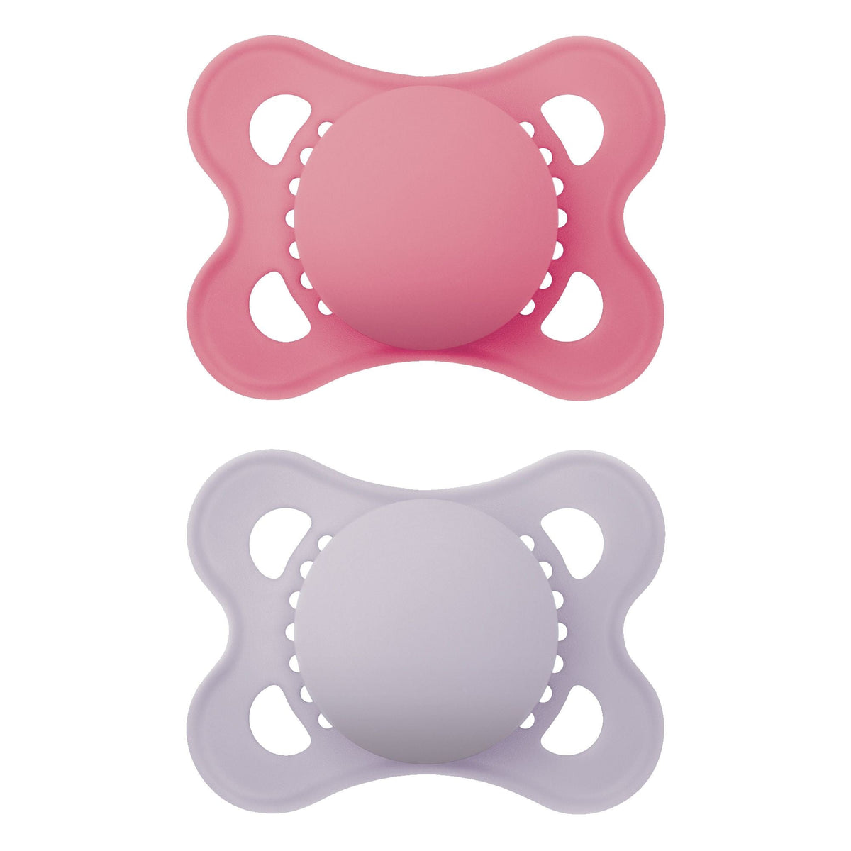 Matte Non-Deco Pacifier, 0-6 Months, Girl, 2-pk N3G8 - product image 1