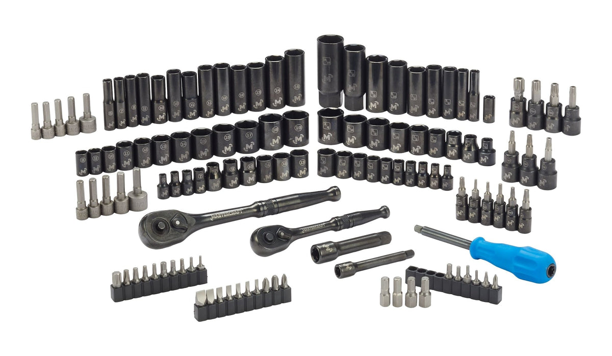 Socket Set, 122-pc, SAE/Metric, CRV, Black Steel Finish Q6G3 - product image 7