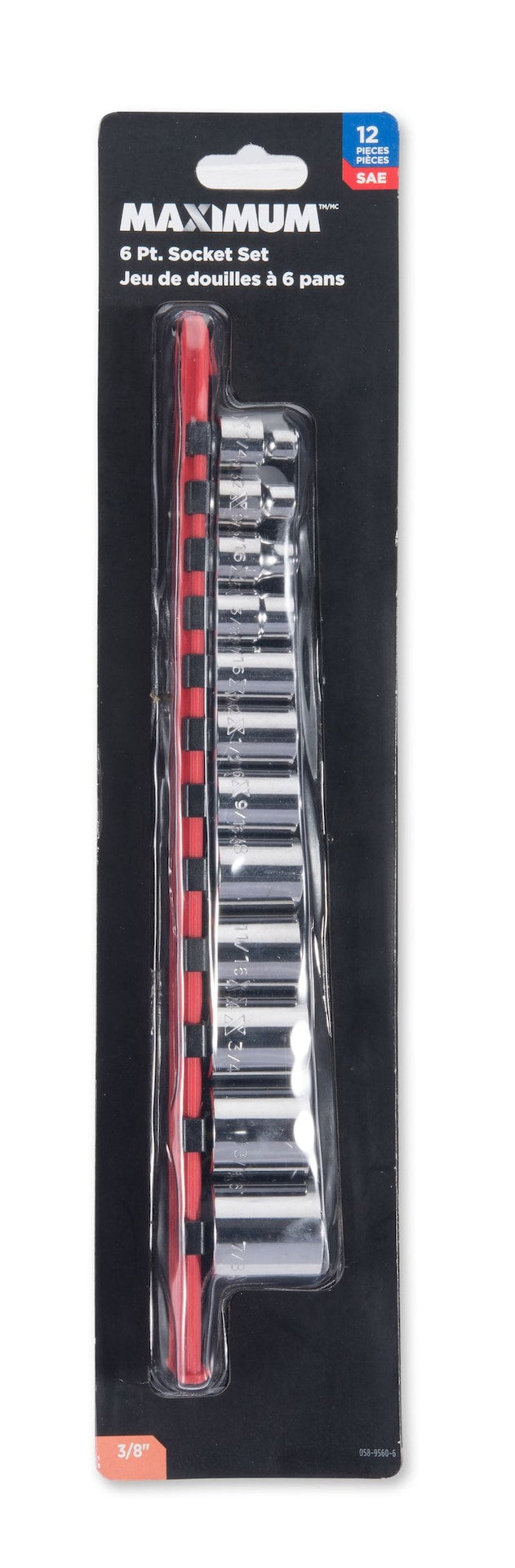 3/8-in Drive Regular Socket Set 12-pc, SAE, CRV, Nickel-Chrome Plating R5R4 - product image 2