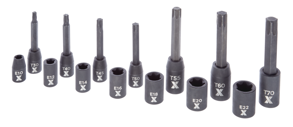 Torx & E-Torx Impact Bit Socket Set, 14-pc, SAE/Metric D3O4 - product image 4