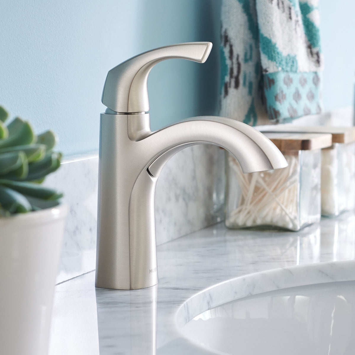 Lindor Single Handle Bathroom Faucet, Spot Resist Brushed Nickel X3M2 - product image 7