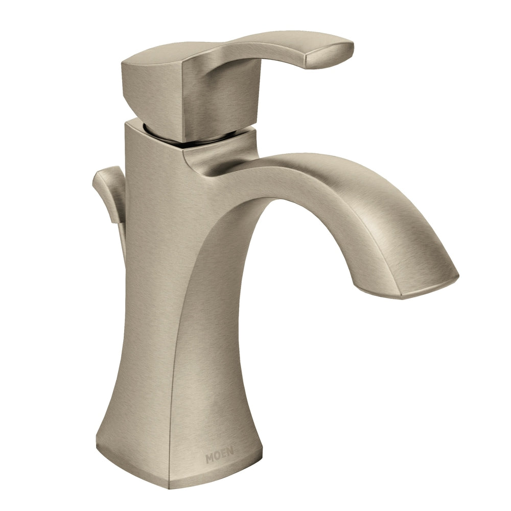 Voss Single Handle High Arc Single Hole Bathroom Sink Faucet, Brushed Nickel X7G6 - product image 1