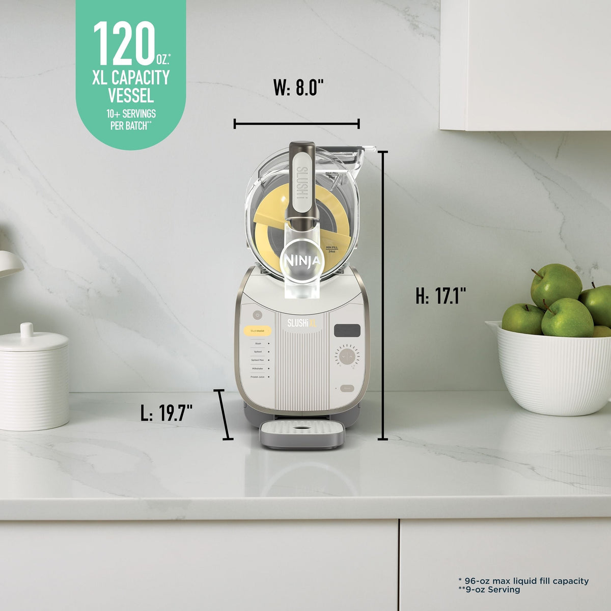 Slushi XL Slushie Machine with SlushAssist Technology, Crema, FS601CBR W6E8 - product image 5