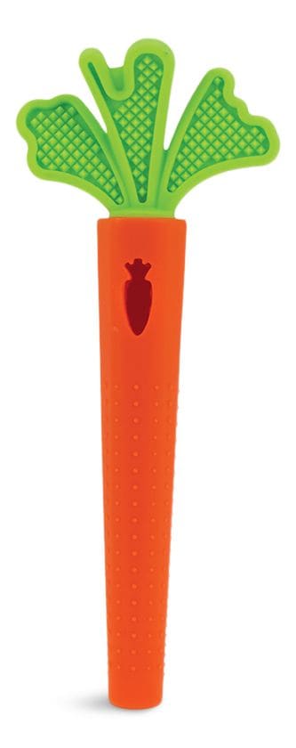 BPA-Free Hollow Silicone Sensory Carrot Teething Tube J0O7 - product image 1
