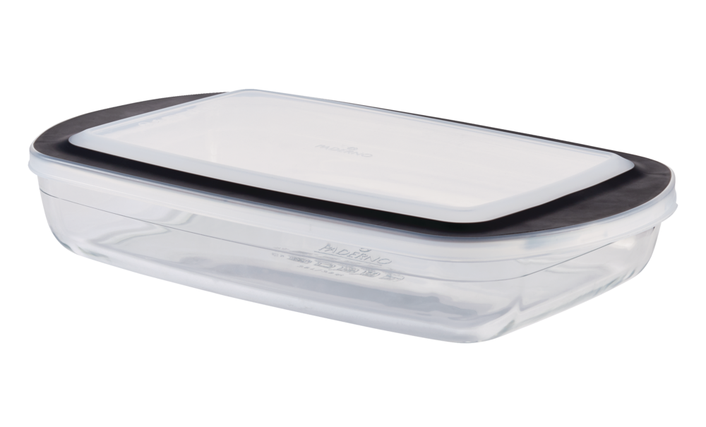 Glass Rectangular Baking Dish with Lid, 3.8-qt Y1E2 - product image 1
