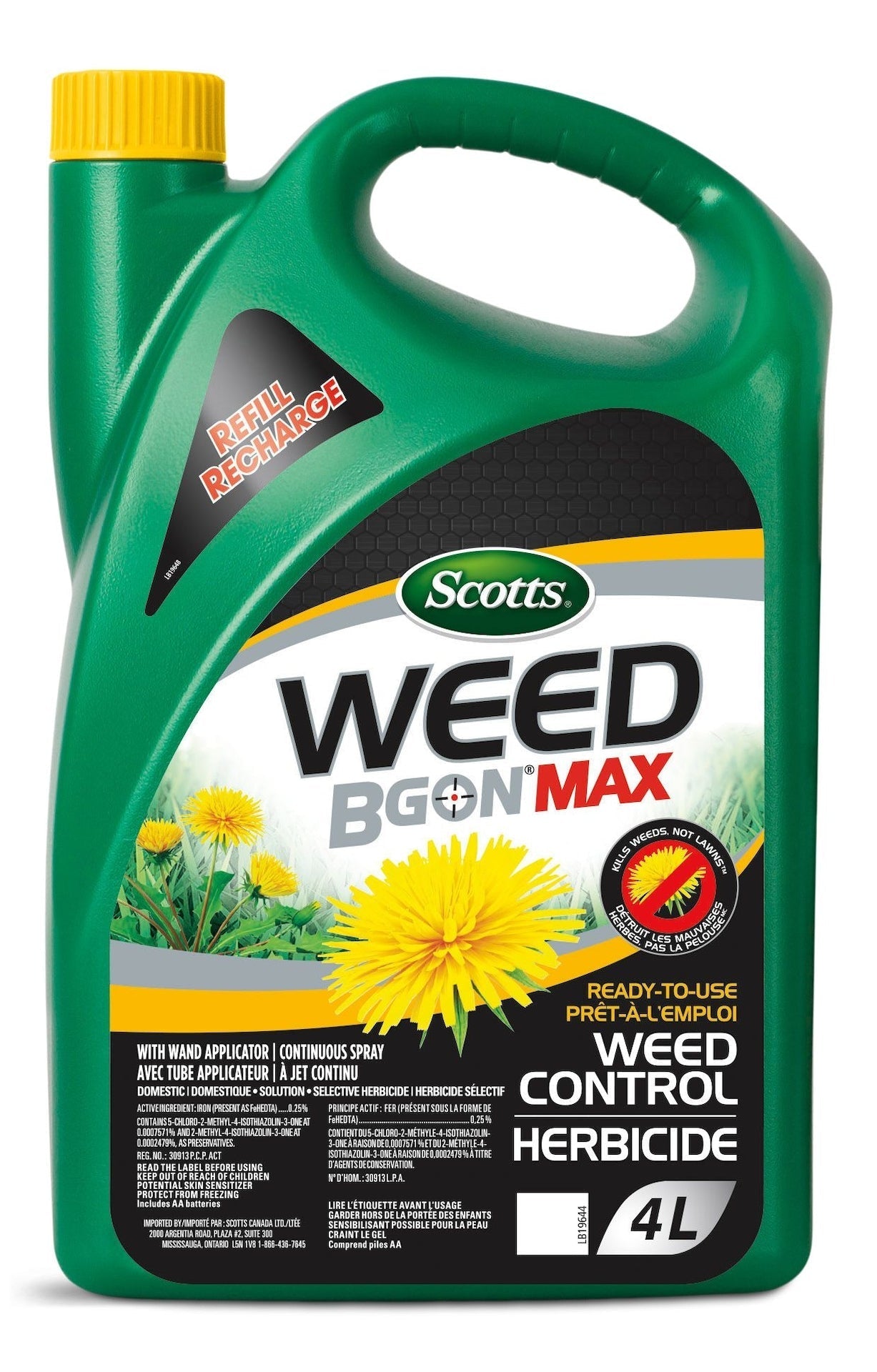 Weed B Gon MAX Ready-To-Use Weed Control for Lawns Refill, 4-L L9Q5 - product image 1