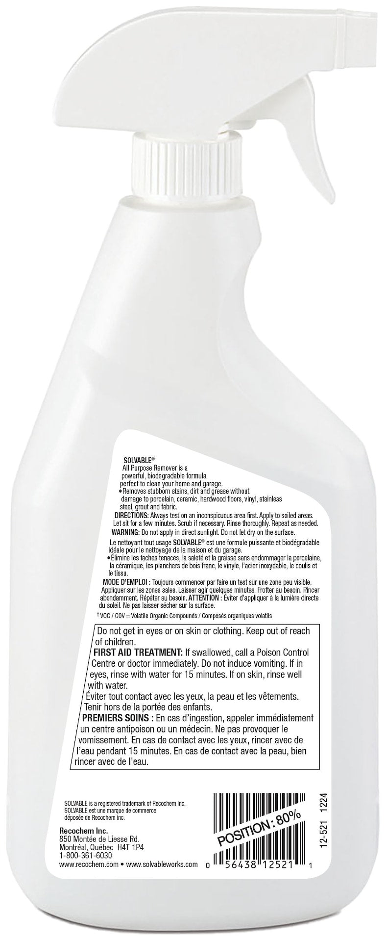 All Purpose Remover, 625-mL I5F6 - product image 2
