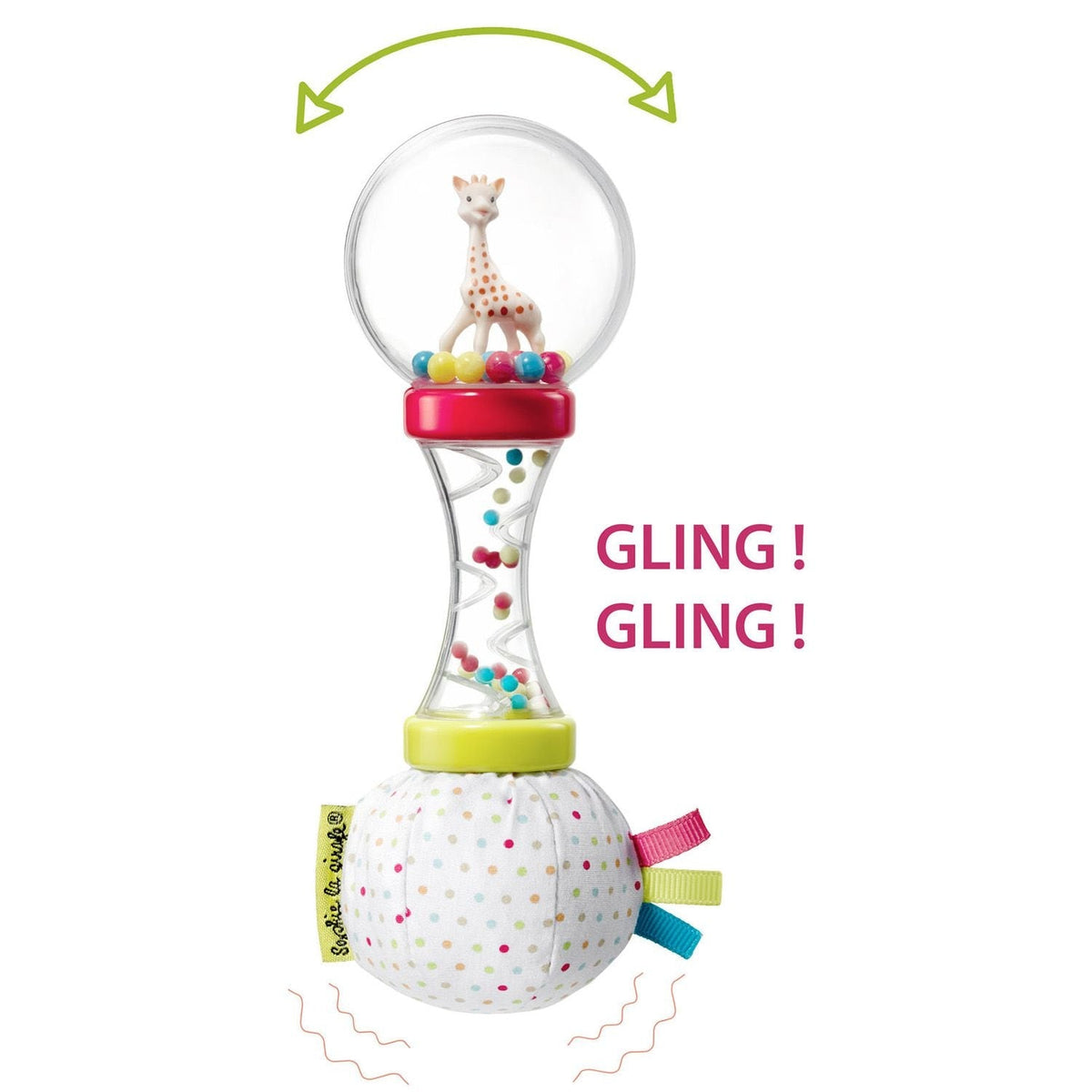 La Girafe Soft Maracas Rattle for Babies, Ages 3+ O4W0 - product image 4