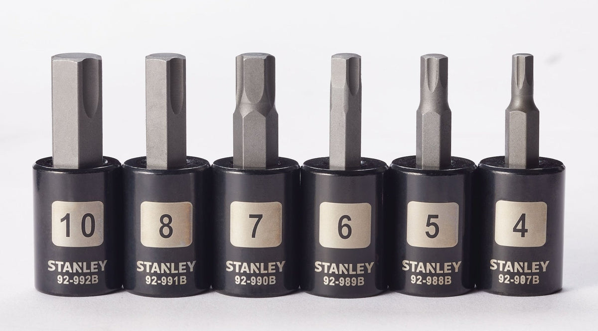 Professional Grade Black Chrome Hex Bit Socket Set, Metric, 6-pc F9E9 - product image 6