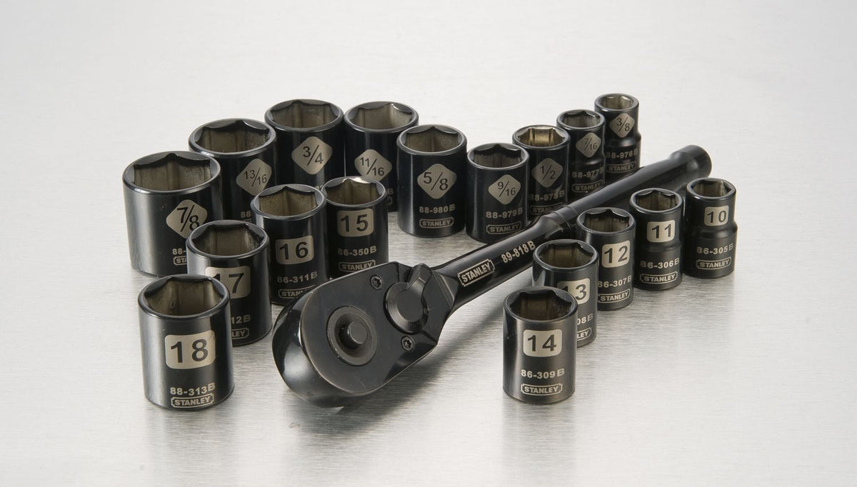 Professional Grade Black Chrome Socket Set, 19-pc, SAE/Metric D2N0 - product image 7