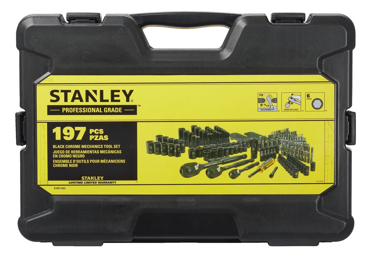 Professional Grade Black Chrome Socket Set, SAE/Metric, 197-pc D1Q8 - product image 3