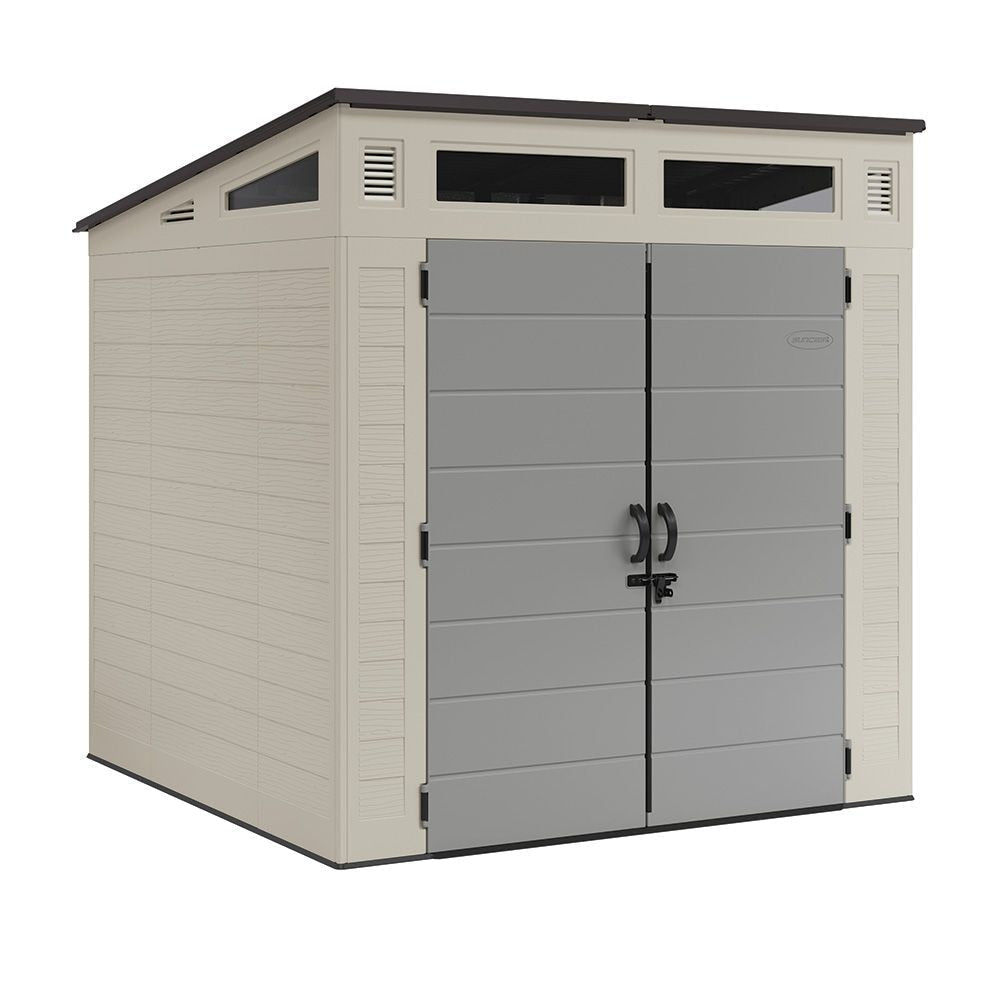 Modernist 7x7-ft Vanilla/Dove Grey Storage Shed K9M3 - product image 2