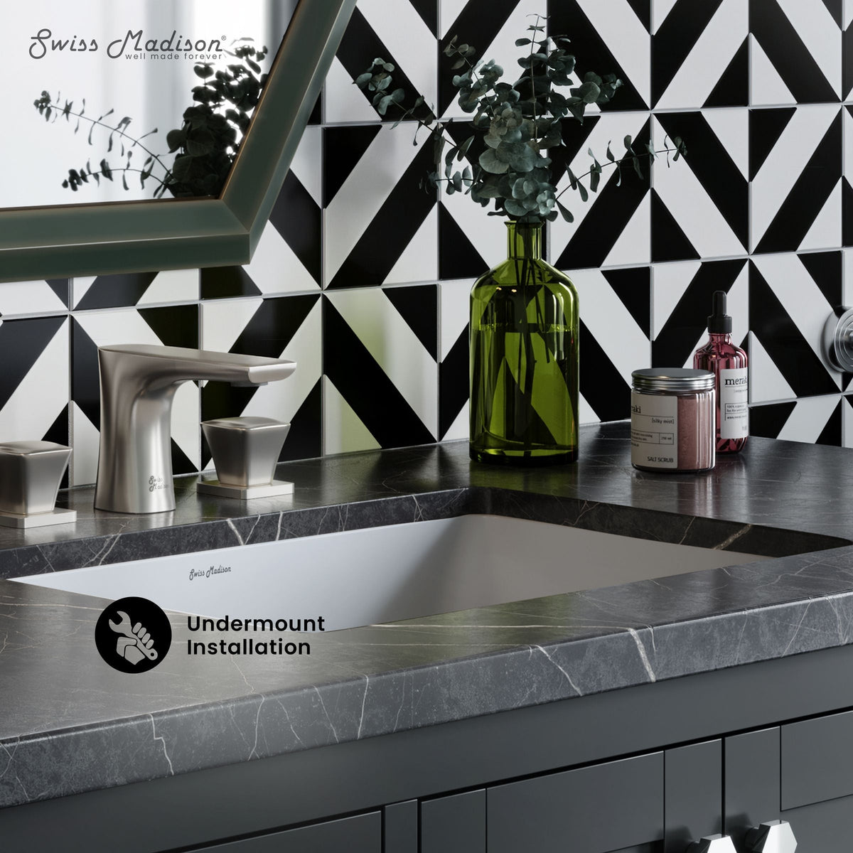 Plaisir 18.5 Rectangular Under-Mount Bathroom Sink I0Y0 - product image 3