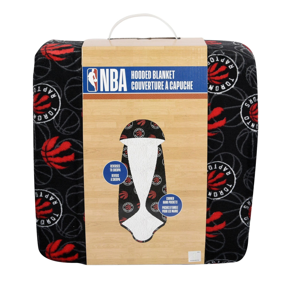 Toronto Raptors Hooded Ultra Plush Blanket F8H5 - product image 4
