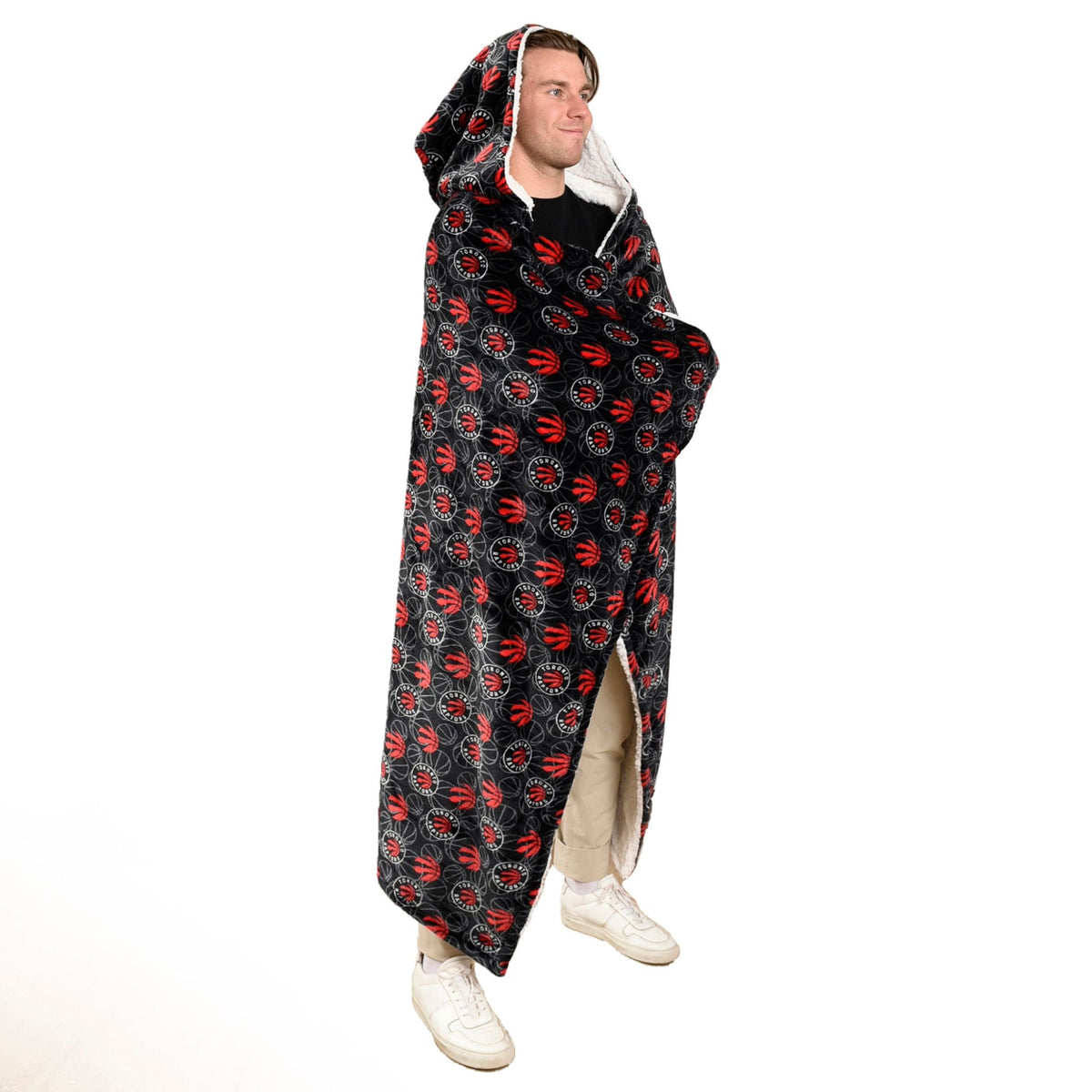 Toronto Raptors Hooded Ultra Plush Blanket F8H5 - product image 6