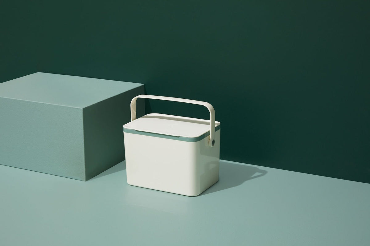 type A Plastic Rectangular Compost Bin, White, 4-L R8D1 - product image 8