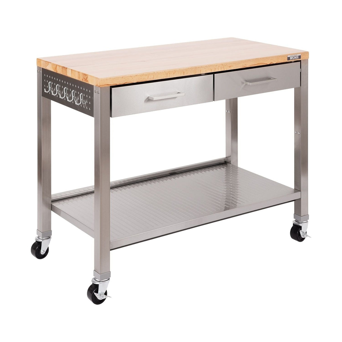 Classics, Work Center Island Table, Stainless Steel, 48-in x 24-in x 36-in F6B7 - product image 1