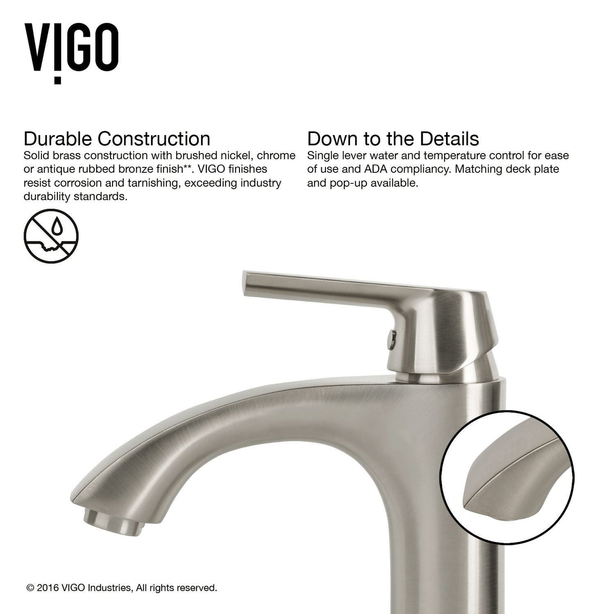 White Frost White Bathroom Sink/Basin Set with Linus Faucet and Round Glass Vessel J8S8 - product image 3