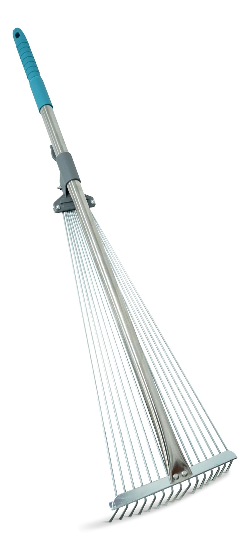 7 to 21-in Wide Metal Adjustable-Tine Telescopic Leaf Rake, 32 to 63-in Aluminum Shaft S0Z4 - product image 2