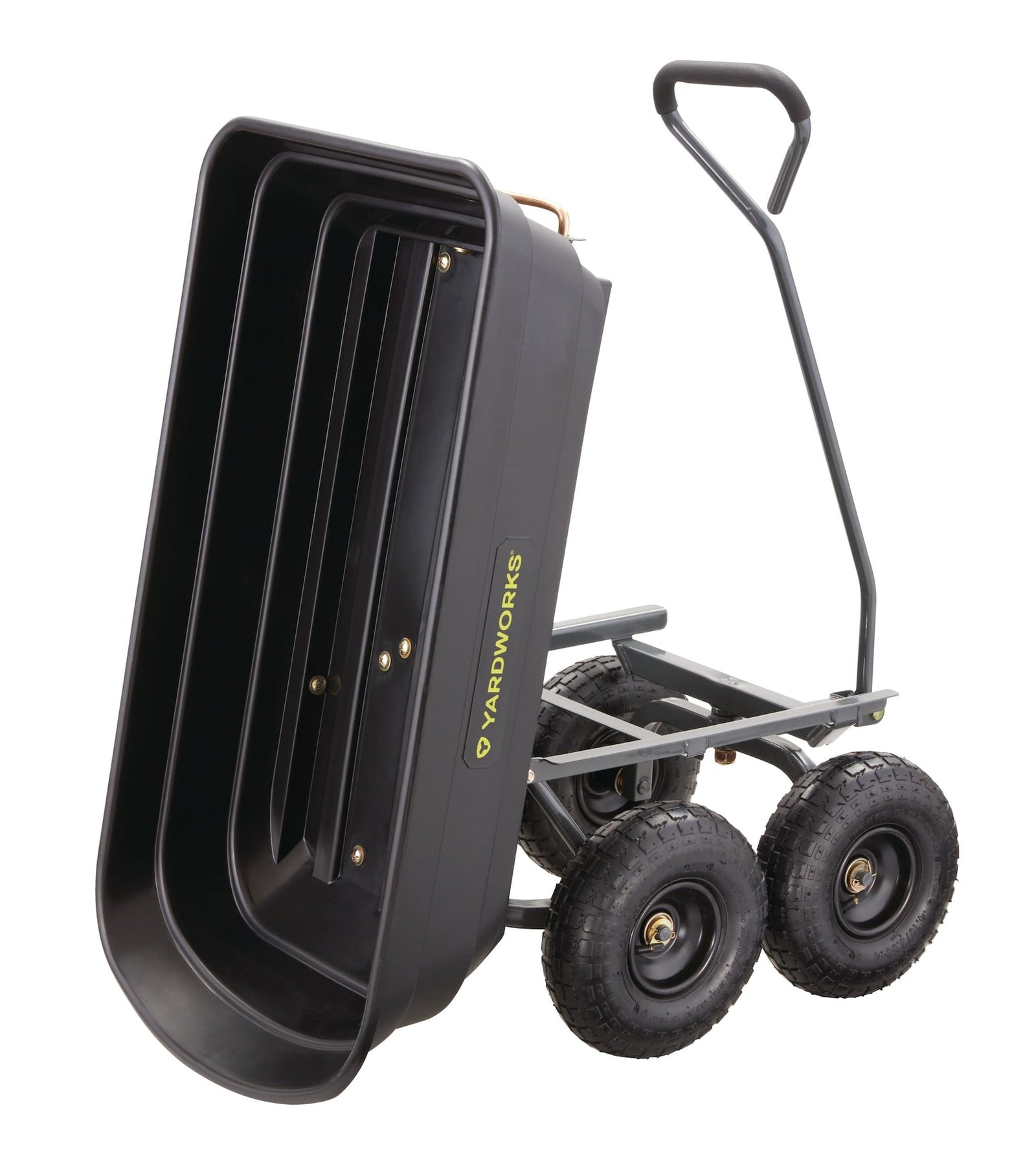 Poly Tray 4-Wheel Garden/Yard Cart, 600-lb Q7A8 - product image 2
