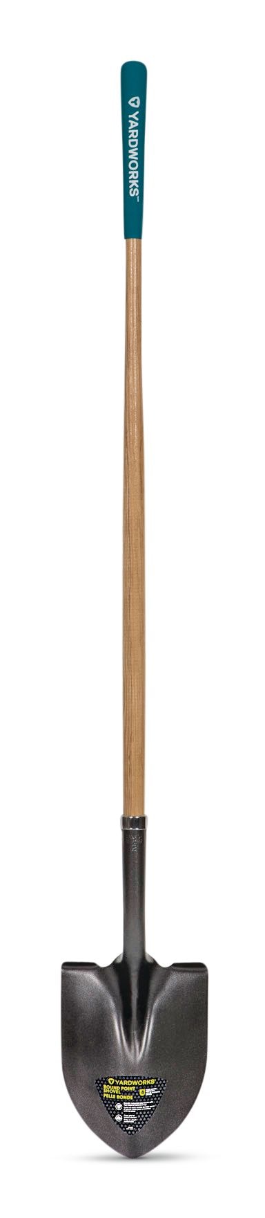 Tempered Steel Round Point Long Handle Shovel, 62-In, Hardwood Shaft E8U6 - product image 3